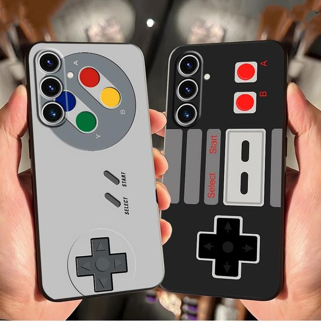 Weiche Handyhülle im Retro Kameras Spiele Design für Samsung Galaxy S25 S24 S23 S21 S20 S10 S9 Note 20 Ultra und weitere Modelle - Bild 1