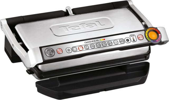 Tefal OptiGrill XL GC724D Kontaktgrill mit Snacking & Baking Zubehör in Schwarz/Metallisch - Bild 1