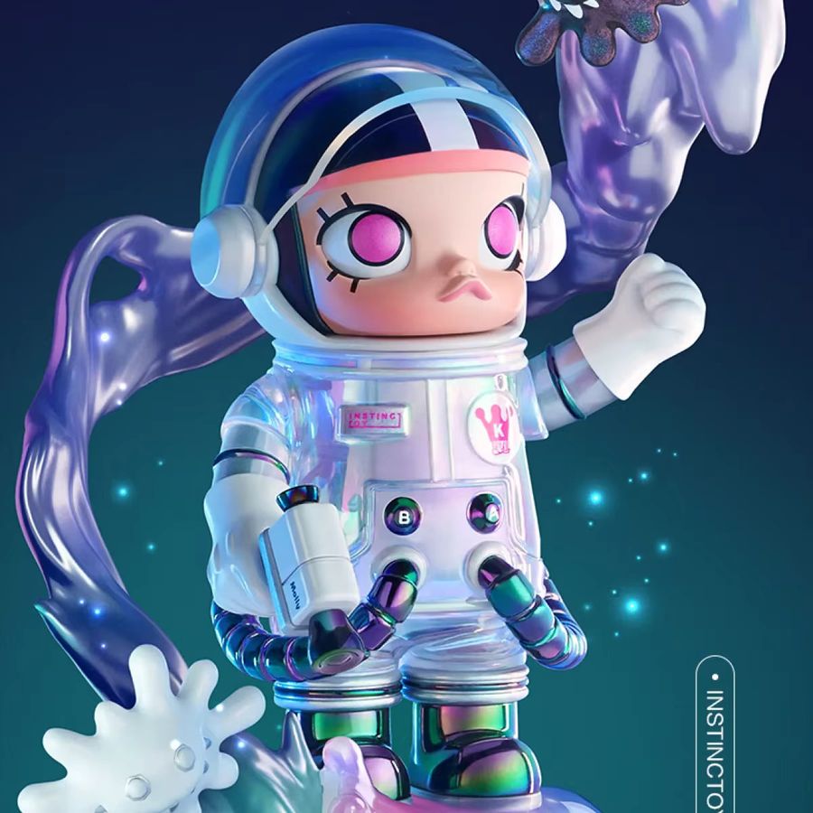 POP MART MEGA COLLECTION 100 % SPACE MOLLY SERIES Blind Box Actionfigur Mystery Box Modell - Bild 2