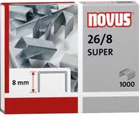 NOVUS Heftklammern 26/8 aus Stahl in Silber - Bild 1