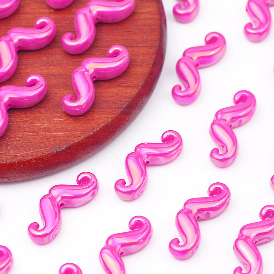JHNBY Acryl-Perlen, Rosé-Pink, 24 mm, Perlenarmband Zubehör - Bild 3