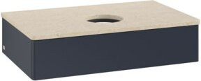 V&B Waschtischunterschrank Antao mit Beleuchtung, Farbe Weiß lackiert, B/T/H: 80 x 50 x 19 cm - Bild 1
