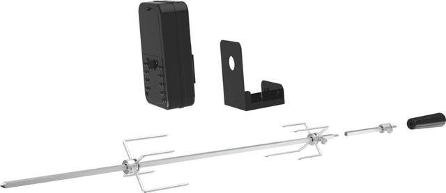 Tepro 8590 Universal Grillspieß-Set aus Edelstahl in Schwarz, batteriebetrieben - Bild 1