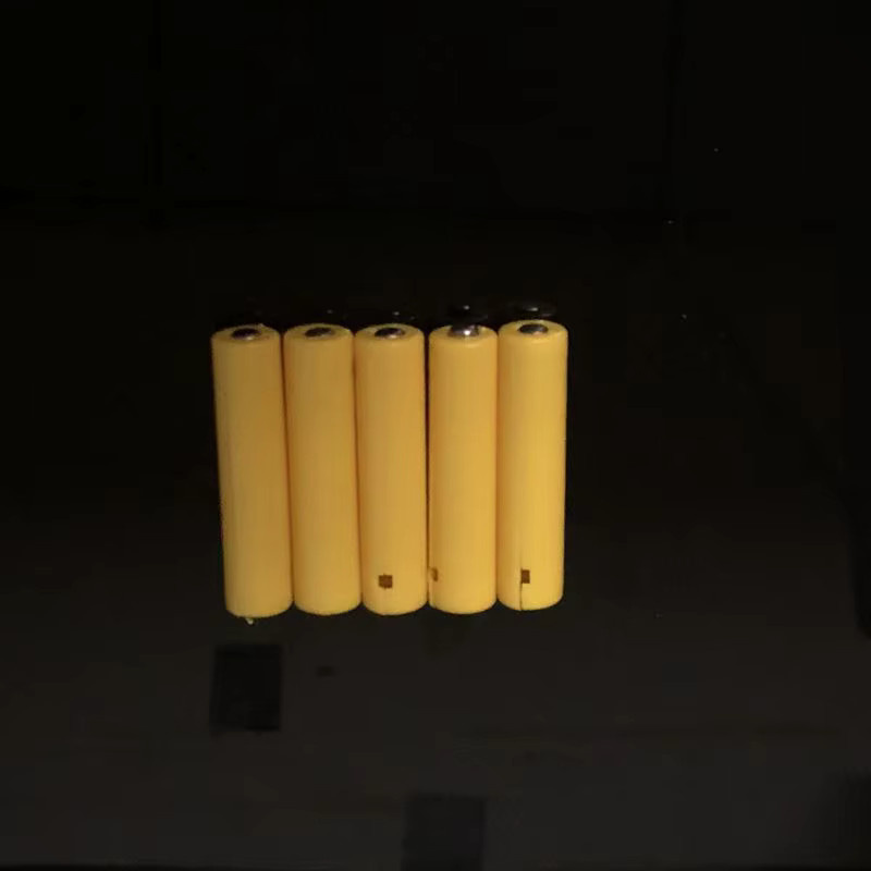 5 Stück LR06 AA und LR03 AAA Batterie-Platzhalter Set in Gelb für Lithium-Batterie-Setups - Bild 2