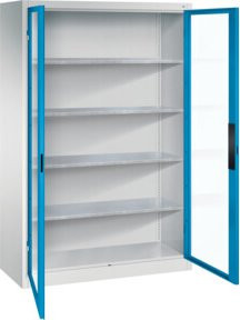 C+P Werkzeugschrank Acurado 7035/5012 aus Stahl mit Türen und Schloss, B/T/H: 195 x 120 x 50 cm - Bild 1