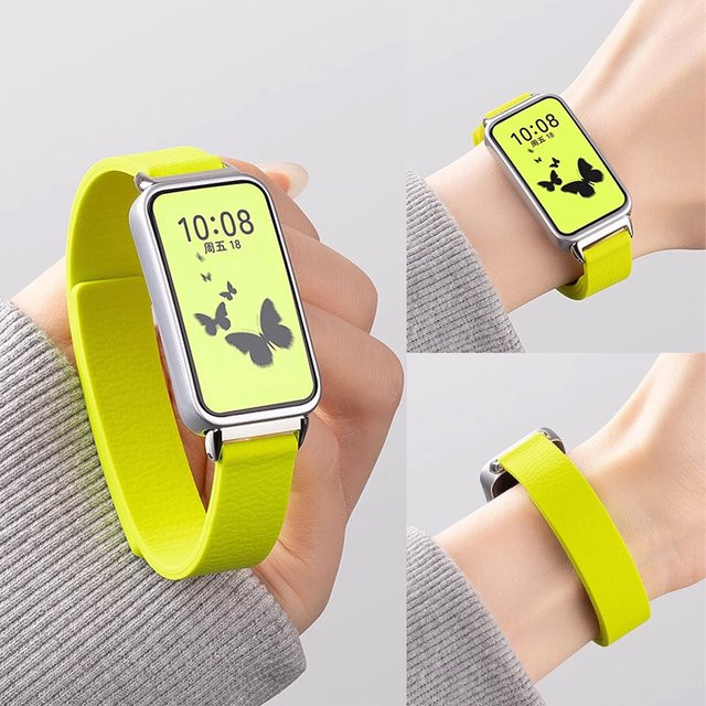 Uhrenarmband Silikon, Magnetisch, Huawei Band 10 9 8, Unisex, Bunt - Bild 1