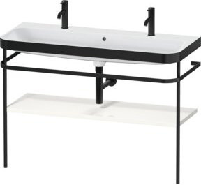 Duravit Möbelwaschtisch-Kombi Happy D.2 Plus in Weiß Hochglanz, B: 117,5 cm, T: 49 cm, H: 85 cm - Bild 1