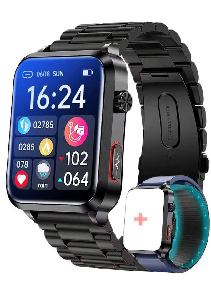 RNABAU Smartwatch, Edelstahl, Schwarz, Herren, wasserdicht - Bild 7