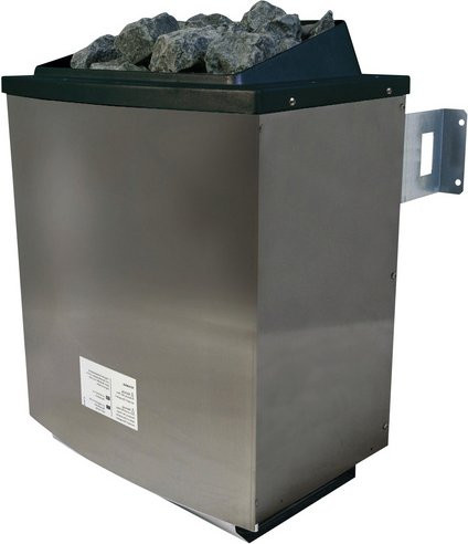Karibu Elektro-Saunaofen aus Edelstahl in Silber, 9 kW, ohne Steuerung - Bild 1