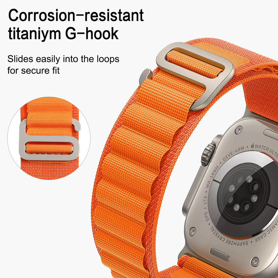 YAYUU Uhrenarmband, Textil/NATO, Titan, Schwarz - Bild 4