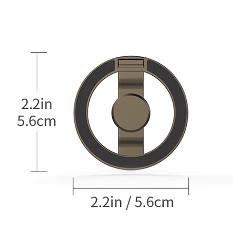 QGhappy Magnetische Handyhalterung mit 360 Grad Rotation und Ring Ständer in Schwarz für MagSafe iPhone und Xiaomi - Bild 5