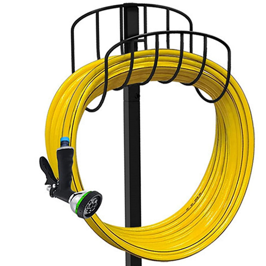 Fishine Gartenschlauchhalter aus Metall mit abnehmbarem Design und vertikaler Unterstützung - Bild 3