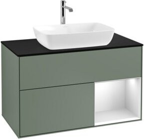 V&B Waschtischunterschrank Finion 100 in Weiß lackiert mit B/T/H: 100 x 50,1 x 50,1 cm - Bild 1