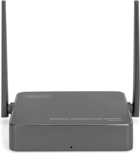Digitus Click & Present Pro Wireless Collaboration System HDMI Funkübertragung Set in Schwarz und Grau mit 2 Transmittern und 1 Receiver für Full HD bis zu 50 m Reichweite - Bild 3
