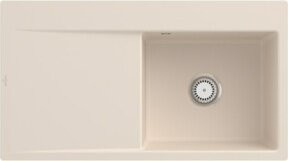 Villeroy & Boch Subway Style 50 Flat bündige Spüle in Beige aus Keramik mit CeramicPlus Beschichtung - Bild 1