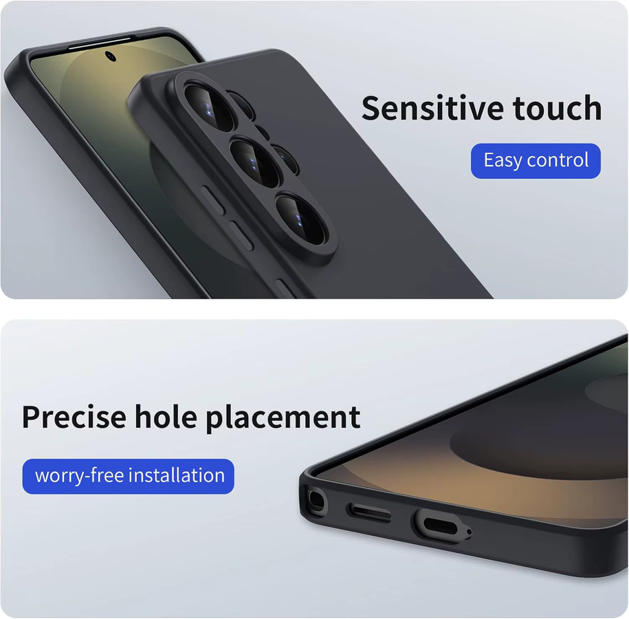 Stoßfeste Silikon-TPU-Handyhülle in Schwarz für Samsung Galaxy S26 Ultra, S25, S24, S23, S22, S21 und FE Modelle - Bild 6