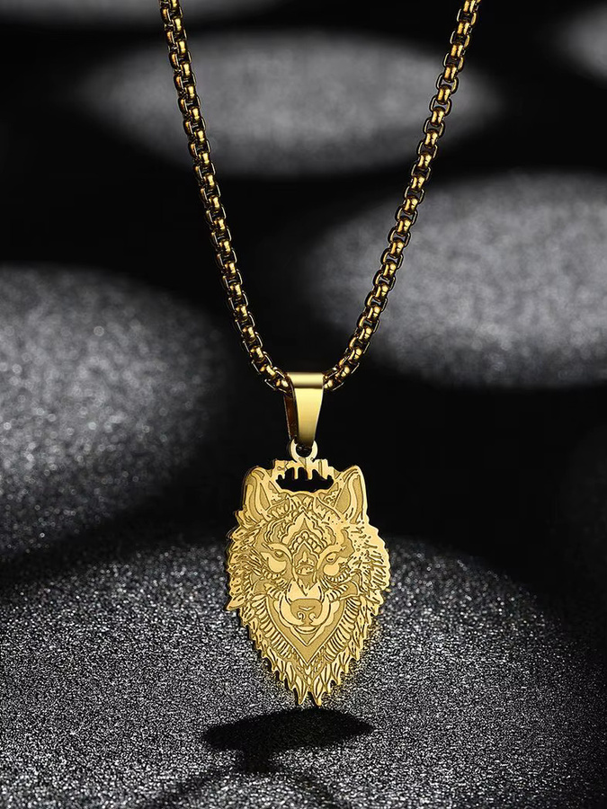 Chandler Anhänger Edelstahl, Gold, Unisex - Bild 1