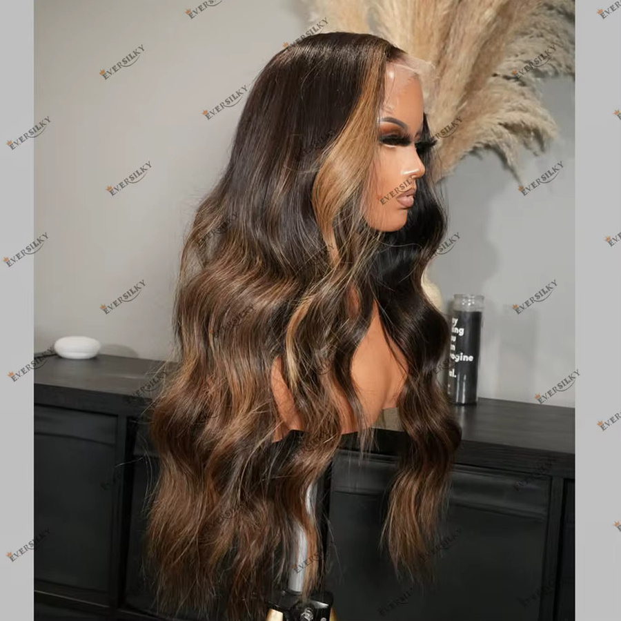 Eversilky Perücke, Blonde Wellenförmige Echthaar Perücke, Damen - Bild 1