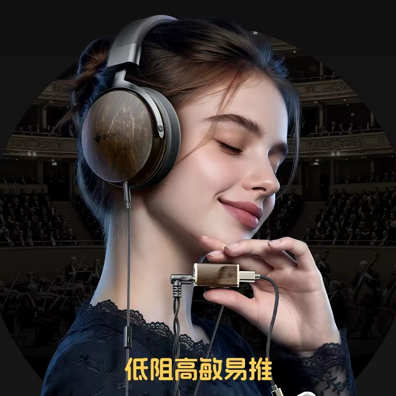 FiiO Snowsky Nature Over-Ear-Kopfhörer in Schwarz mit 50-mm-Dynamiktreiber und 3,5-mm-HIFI-Anschluss - Bild 2