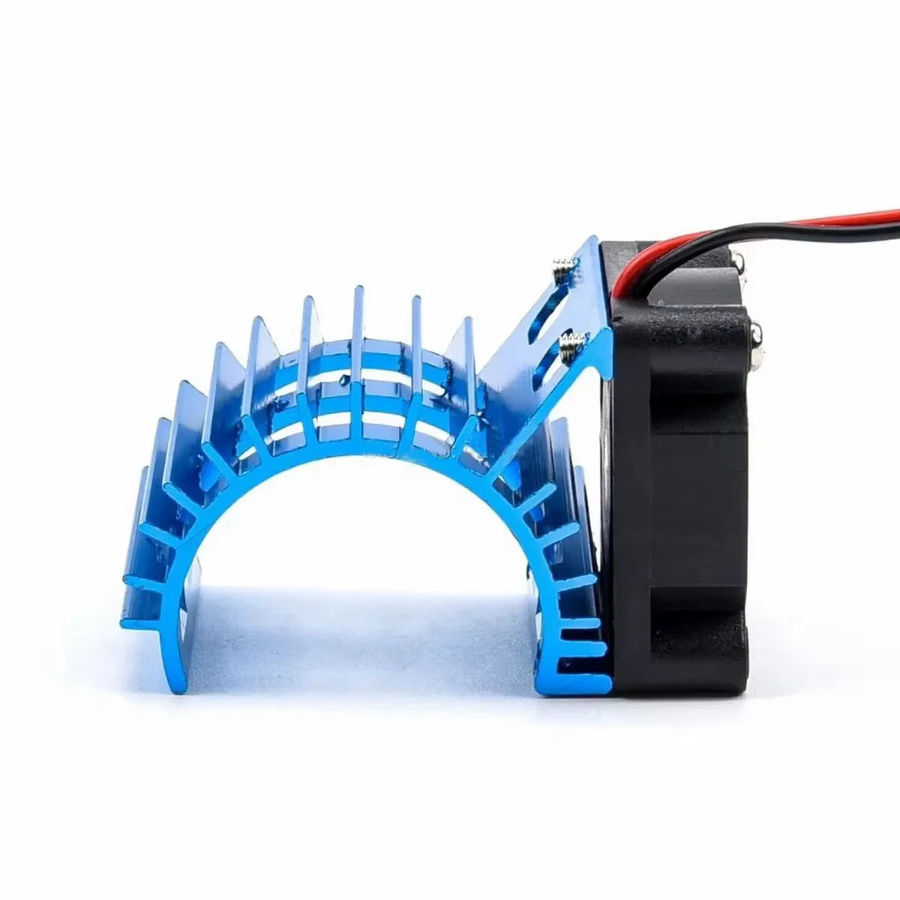 SCLMRC Aluminium 3650 380/540 550 Elektromotor Abdeckung Kühlkörper Lüfter Anzug, Blau, Metall - Bild 2