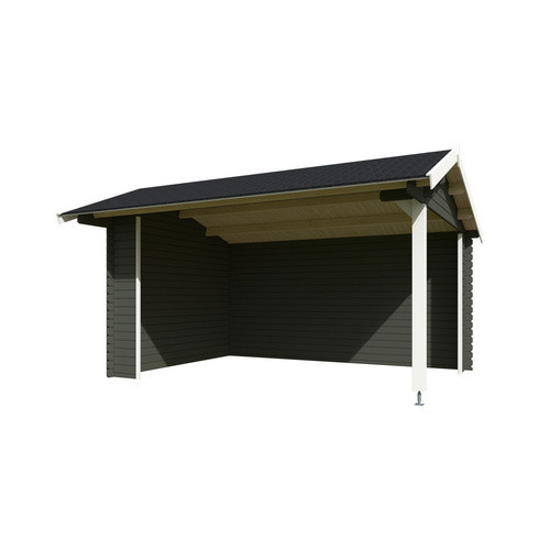 Lasita Gartenhaus San Diego Maja Satteldach grüngrau B/H/T: 645 x 273,6 x 389 cm - Bild 3