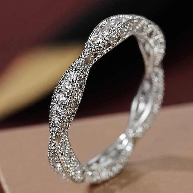 Huitan Ring, Silber, Zirkonia, Damen - Bild 1