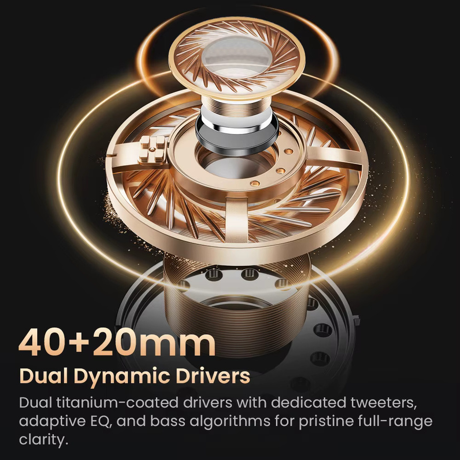Haylou S40 ANC Drahtlose Over Ear Kopfhörer mit Bluetooth 6.0, Hi-Res Audio und aktiver Geräuschunterdrückung (ANC) - Bild 4