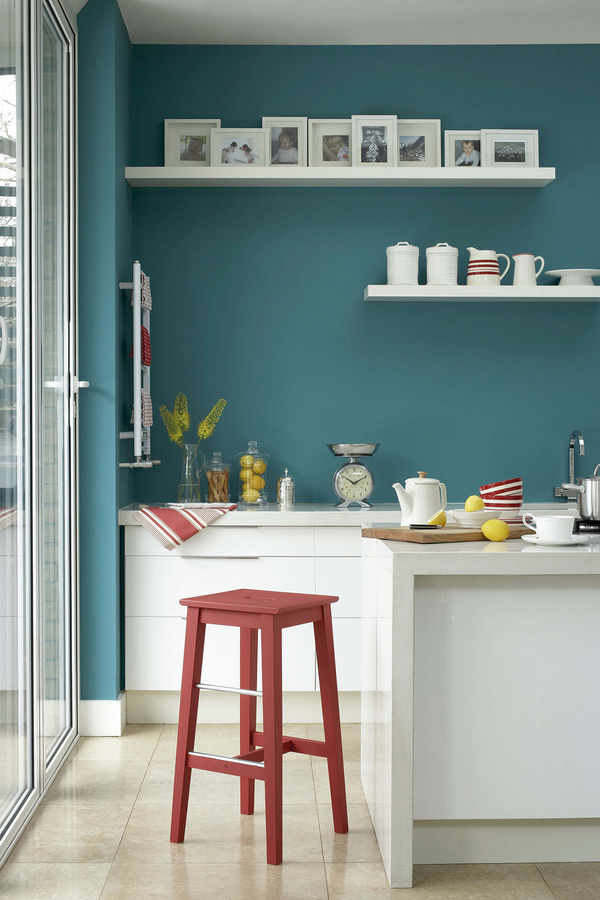 Little Greene Intelligent Matt Emulsion Archive Colour Starlings Egg 97 in Grün und Blau, 10 l - Bild 1