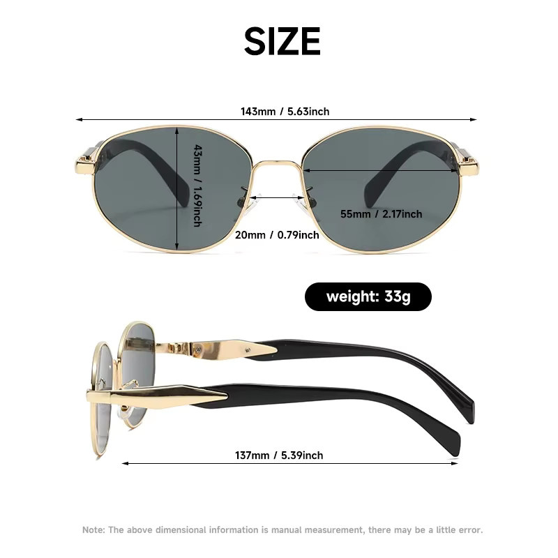 Blanche Michelle Sonnenbrille, Vollrand, Metall, Gold, Unisex - Bild 2