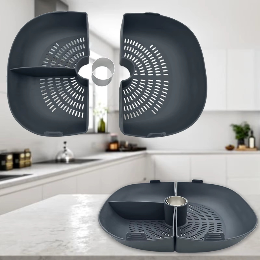 Vorwerk Silikon-Dämpfschale für Thermomix TM7, 3-teiliger Dämpfeinsatz für den Dampfgarbehälter - Bild 5