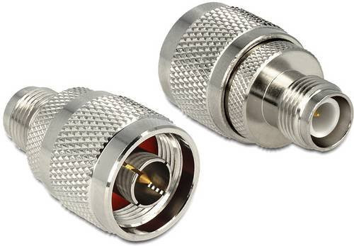 Delock N-Adapter mit N-Stecker und N-Buchse in Silber - Bild 1