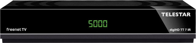digiHD TT7 IR DVB-T2/C HDTV Kombireceiver in Schwarz mit USB und Ethernet/LAN - Bild 1