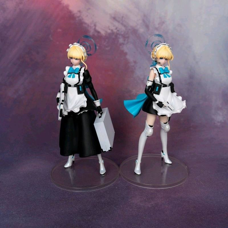 Anime Blue Archive The Animation Asuma Toki Figur im Dienstmädchen-Outfit aus PVC in Schwarz und Weiß - Bild 4
