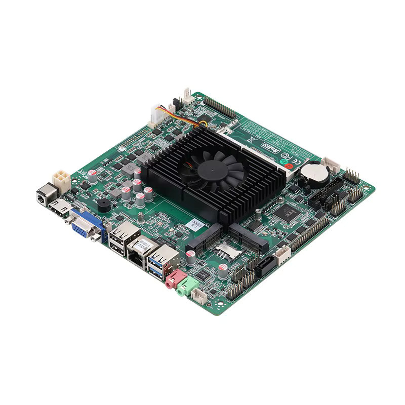 Industrie-Hauptplatine für Registrierkassen und Warteschlangensysteme mit i5-5200U Prozessor, Mini-ITX Formfaktor, integrierte 2EDP/LVDS Schnittstellen, Farbe: Grün - Bild 3