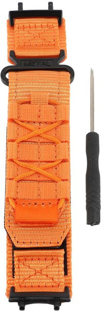 Neoglint Uhrenarmband Nylonband, Klettverschluss, orange, Unisex - Bild 1
