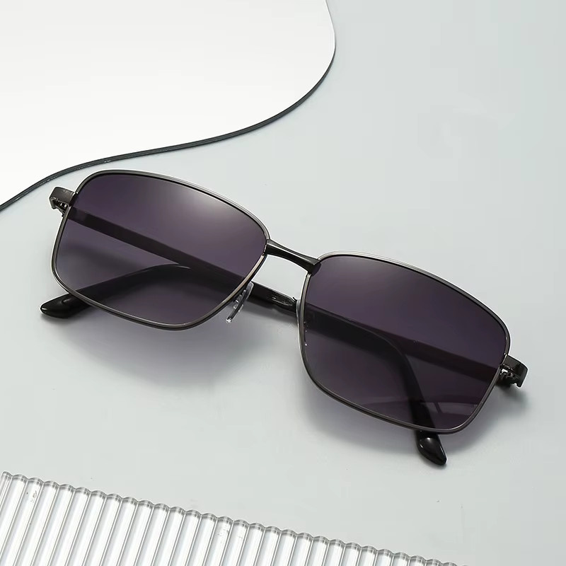 BOLGARENI Sonnenbrille, randlos, rechteckig, Metall - Bild 1