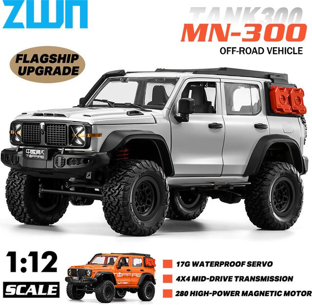 MN MN300 RC-Auto, ferngesteuertes Kletter-Offroad-Auto, 1:12, mit Beleuchtung - Bild 1