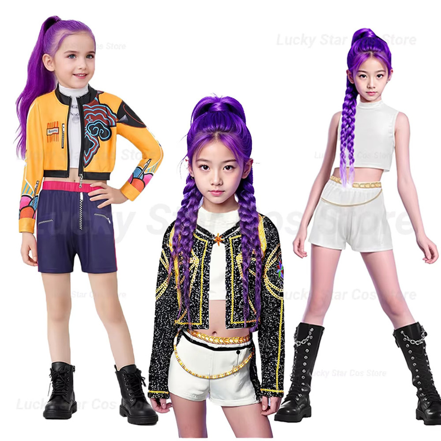 SHIXINGKE Rumi Cosplay K-Pop Krieger Kostüm Set, Mädchen, Plüsch / Textil - Bild 2