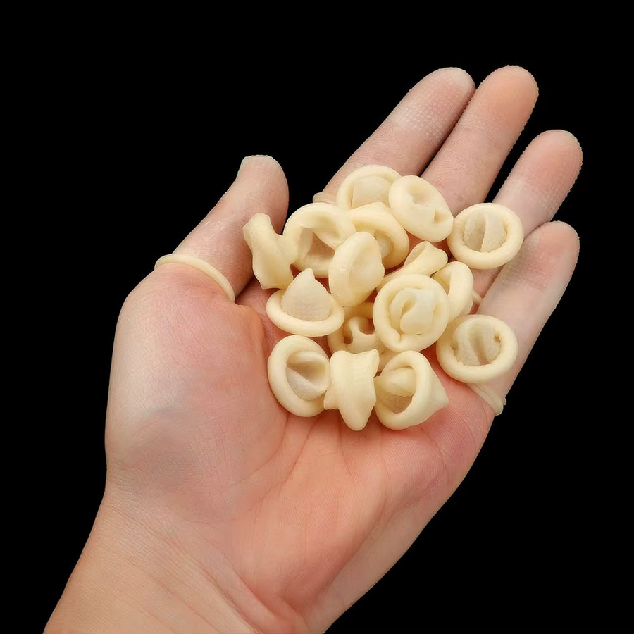 Fingerabdeckungen aus Naturkautschuk, 100 Stück, Nail Art Tool - Bild 2