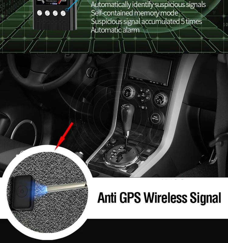 LS VISION Anti-Spionage-Kamera-Detektor K68 Bug-Scanner und RF-Signalkamera-Finder für versteckte Gadgets und GPS-Tracker in Schwarz - Bild 12