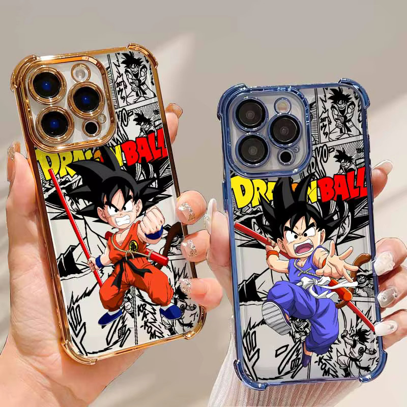 Niedrige Dragon Balls Handyhülle aus weichem Silikon für Xiaomi Redmi Note 15 14 13 12 11 10 9 in Multicolour, galvanisiert und sturzsicher - Bild 4