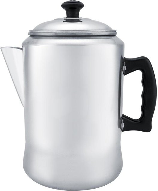 TOMTOP JMS Kaffeemaschine und Teekessel aus Aluminiumlegierung mit Deckel, Farbe: Weiß/Silber - Bild 1