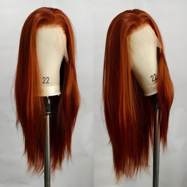 UStyleHair Lace-Front-Perücke, kupferrot, synthetisch, Damen - Bild 1