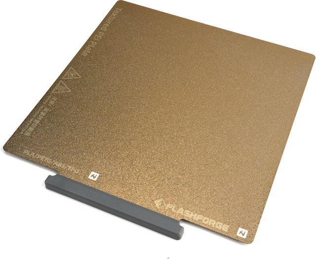 Flashforge AD5X PEI Beschichtungsplatte für FDM 3D-Drucker, Gold, B/T: 220 x 220 mm - Bild 1