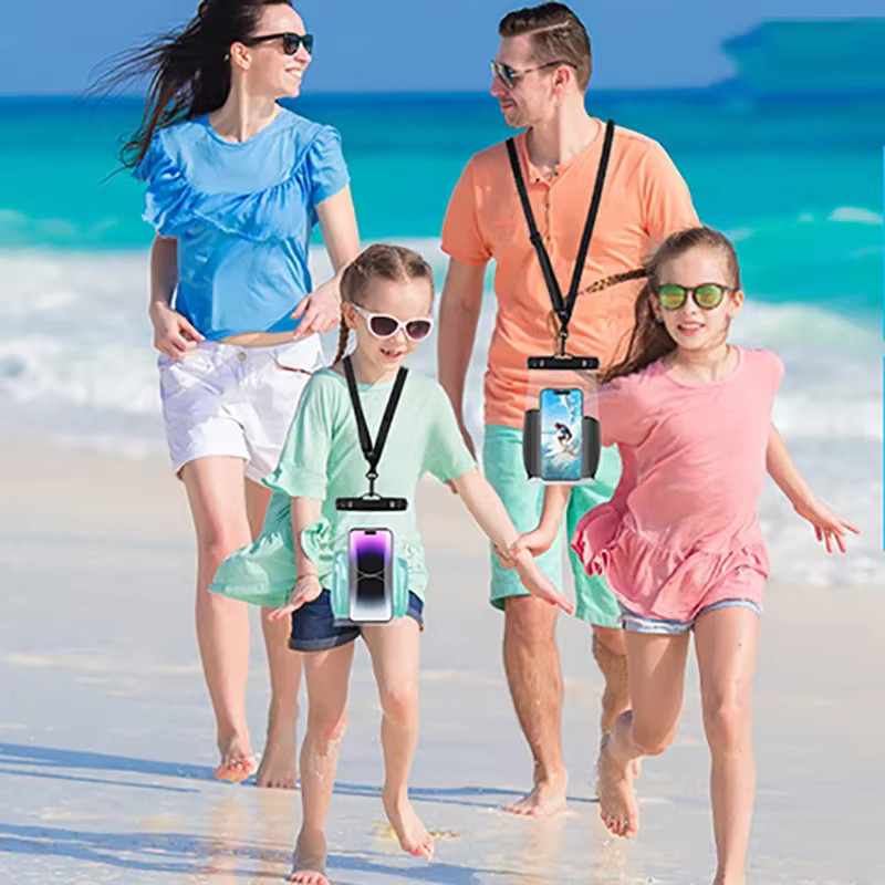 HAISSKY Wasserdichte Handy-Schutzhülle für iPhone 17, 16, 15, 14, 13, 12 Pro Max und Air Plus, transparente Schwimm-Tasche für Strand und Wasser - Bild 4