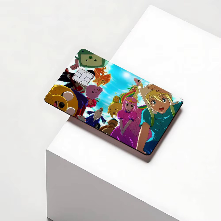Adventure Time Fionna and Cake Klassische Vintage-Kreditkarten-Hautaufkleber für VISA-Bank-Transportkarten, wasserfest, Multicolor von Potdemiel - Bild 2