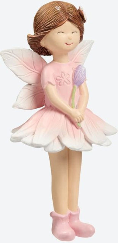 NKD Deko-Fee aus Kunstharz in Rosa, B/T/H: 5,5 x 6,5 x 14 cm - Bild 1