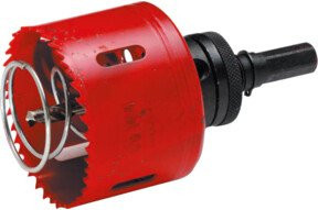 Cimco Lochsäge für Schalterdosen in Rot mit 68 mm Durchmesser - Bild 1