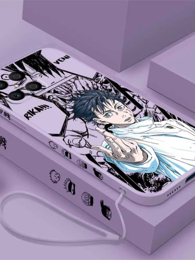 Jujutsu Kaisen Anime Handyhülle aus weichem Silikon für Xiaomi Redmi Note 15 14 13 12S 12 11 10 in Multicolour mit Liquid Left Rope Design - Bild 4