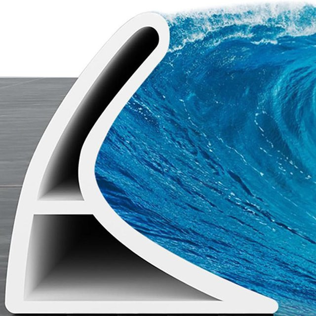 EH-LIFE Wasserstop-Streifen als wasserdichte Barriere für Badezimmer und Küche, biegsamer Wasserblockierer für Arbeitsplatten und Böden - Bild 1
